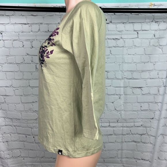 DC Girl Size Large 3/4 length Shirt 100% cotton - Picture 4 of 9